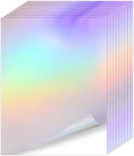 Koala Holographic Laminate Sheets A4 Holographic Sticker Paper,20 Sheets Self Ad
