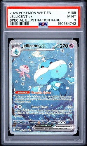 Pokémon TCG Jellicent 168/086 Sv: White Flare Special Illustration Rare PSA 9