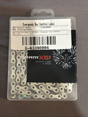 #ad New SRAM X01 Eagle 12 Speed Bicycle Chain 126 Links Power Lock Silver $58.00