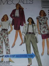 McCALL'S #6053-LADIES CARDIGAN-PULL ON PANTS-SKIRT-TUNIC & TOP PATTERN  14-18 FF