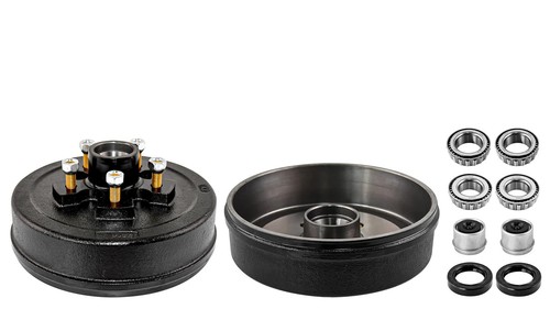 2x Trailer Hub Drum 5 on 4.5" & Right Electric Brake 10"x2-1/4" for 3500 lb axle - Vídeo 1 de 1