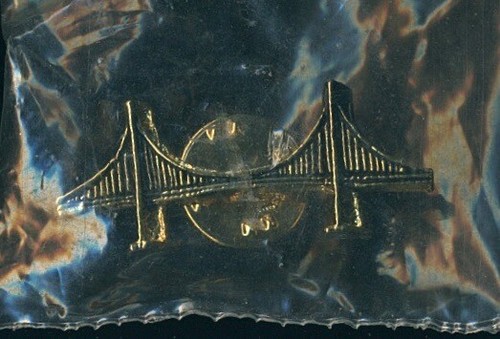 GOLDEN GATE FIELDS Bridge Logo Lapel Pin *BRAND NEW*