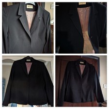 Women's Short Party & Casual Smart Work Formal Jacket Ambience 16 Black Lined