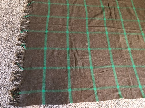 Lim Ed Abraham Moon UK Netherfield Mill Merino Wool Throw Brown Windowpane 60x76 - Picture 5 of 8