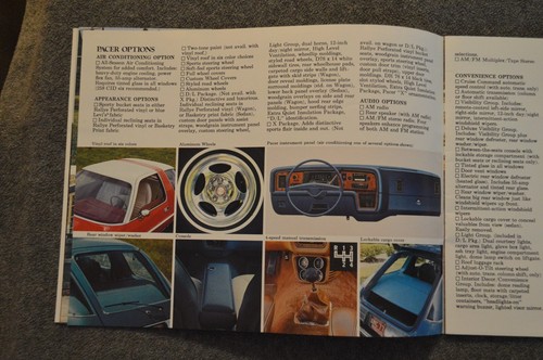 1977 AMC PACER GREMLIN HORNET MATADOR Auto Verkaufsprospekt Händler Werbung - Bild 8 von 24