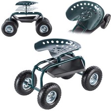 KADAX Gartenrollsitz f&uuml;r Gartenarbeit, Fahrbarer Gartensitz, Gartenhocker auf Ro