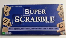SUPER SCRABBLE Winning Moves by Hasbro 2004 Board Game 200 Tiles INCOMPLETE