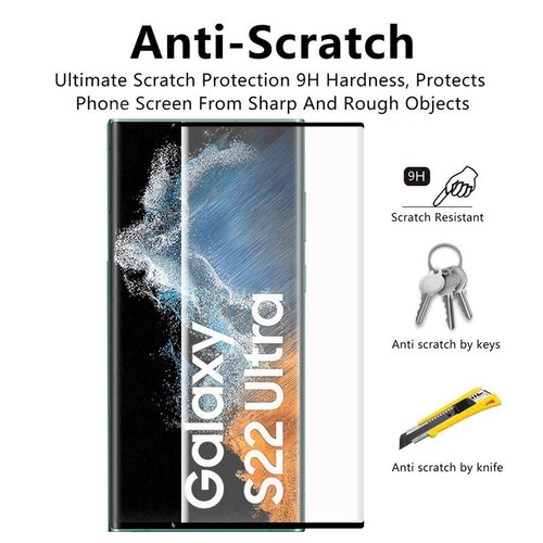 For Samsung Galaxy S22 Ultra Plus S22+ Full Tempered Glass Screen Protector - 第 1/10 張圖片