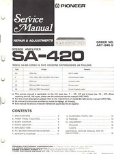 Pioneer service manual sa 420 Original Printed Factory Repair Book Not a Copy