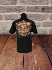 HOT LEATHERS - BIKE WEEK 72nd DAYTONA BEACH 2013 ADULT T SHIRT - SIZE LARGE