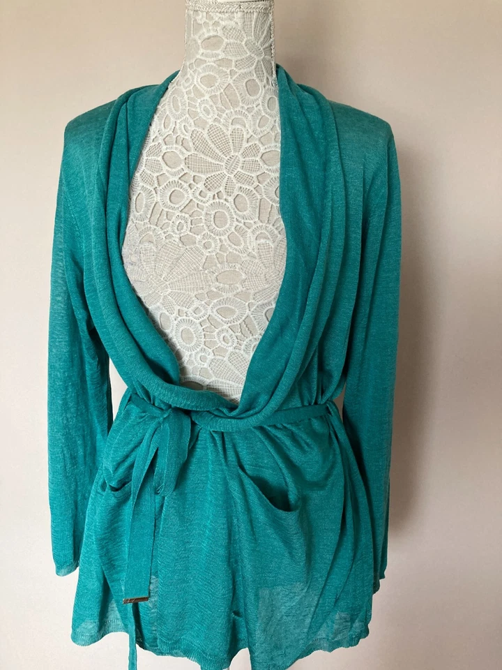 Luisa Spagnoli linen cardigan Size M UK 12 EUR 38 - Image 3 of 4