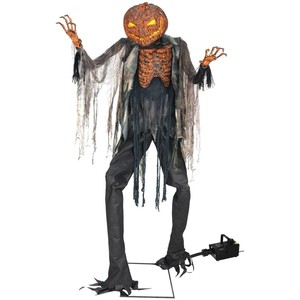 Scorched Scarecrow With Fog Machine Halloween Decoration Creepy
