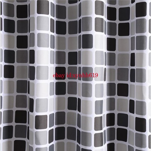 Duschvorhang Textil Wannenvorhang Badewannenvorhang wasserdicht inkl ring 1-3M - Bild 2 von 20