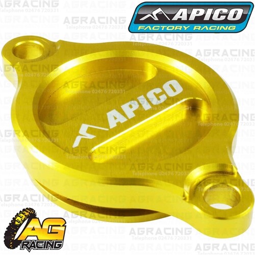 Apico gelb Ölfilter Abdeckung Kappe für Suzuki RMZ 250 2007-2018 Motocross Enduro - Bild 1 von 3