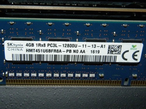 Lot (50) 4GB SK Hynix HMT451U6BFR8A DDR3 PC3L-12800u (PC3-12800u) Desktop RAM - Picture 2 of 2