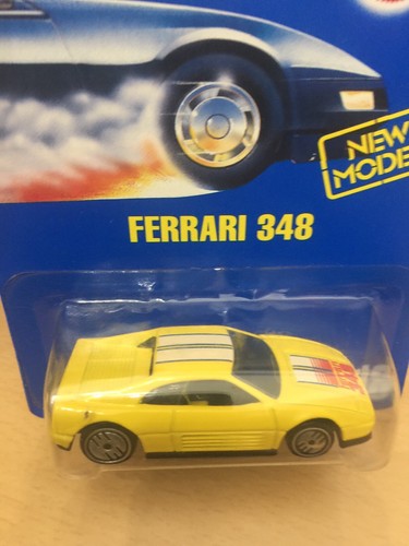 Hot Wheels 1991 #118 FERRARI 348 in Giallo Nuovo in Scatola Sigillato H382 - Foto 3 di 4