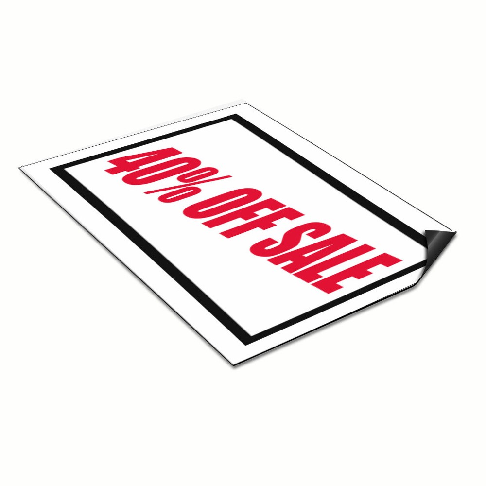 Car Magnet Set of 2 40% off Sale Promotion Business Industrial Sign