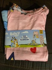 Bluey Kids Pink Heart Pajama Set - Comfortable and Cute for Size 10 NWT