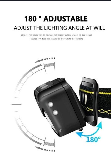 20000 Lumens LED Headlamp USB Rechargeable Hiking Headlight with Motion Sensor - Picture 5 of 9