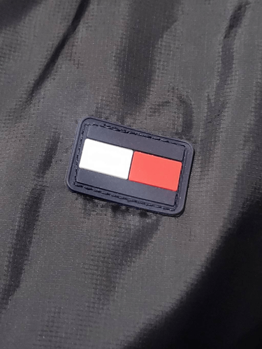 Tommy Hilfiger Sport Black Windbreaker Jacket Size Large - Picture 6 of 15