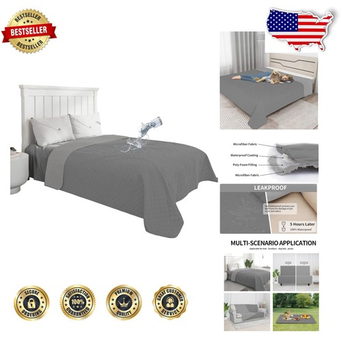 Classic Style Washable Couch Cover - 100% Waterproof Reversible Blanket for Pets