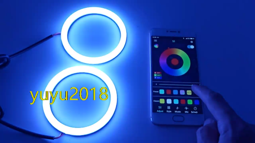 Anillo halo de color de ensueño para Honda Accord Coupé 08-12 Persiguiendo RGB señal de giro APLICACIÓN - Vídeo 1 de 1