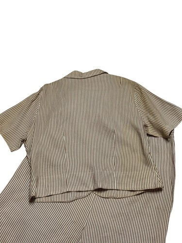 Conjunto de falda blusa de dos piezas vintage de los años 60 clásica dama de Constantine a rayas conjunto 16 - Imagen 10 de 12
