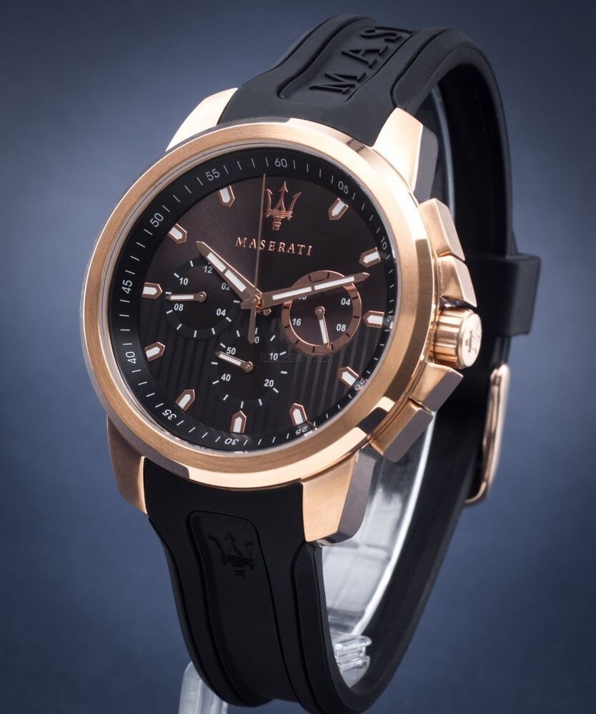 Montre Maserati homme originale dotée d'un chrono de précision en acier sport