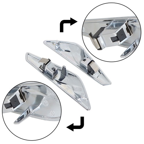 Labwork Front Fender Trim Chrome Finisher Right&Left Side For 13-17 BMW F25 F26 - Picture 9 of 11