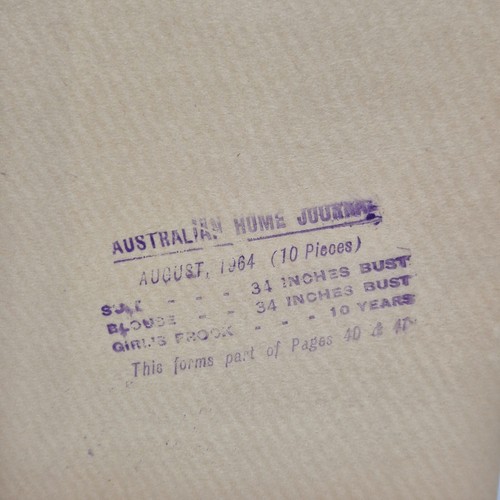 Australian Home Journal 60s VTG Magazine with Paper Sewing Pattern August 1964 - Picture 3 of 5