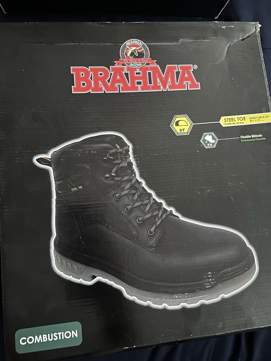 BRAHMA Steel Toe Work Boots Size 10M