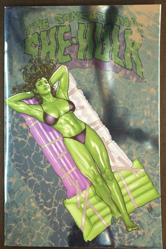 Sensational She-Hulk #1 Adam Hughes Foil Variant NM Marvel Comics 2023