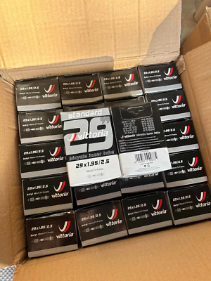 Box of Twenty (20) Vittoria 29er 1.95-2.5 48mm Presta inner tubes 29x1.95/2.5
