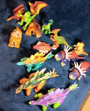 Imaginext Fisher Price Mattel Lot Of 16 Dinosaurs T-rex Triceratops Brontosaures
