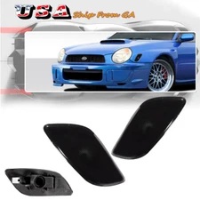 For 02-03 Subaru Impreza JDM Chrome Smoke Side Marker Turn Signal Light Housings