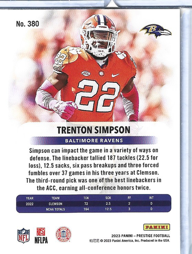 2023 Panini Prestige Base Football Cards 1-400 Complete Your Set!!!!!!! - Picture 335 of 341