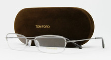 Tom Ford Eyeglasses Women's Half Rim Metal 54mm Gunmetal FT5009V-731-54 NEW 