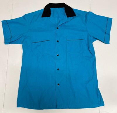60s〜70s California Bowling Shirt Vintage Mr. California Bowling Shirt Mens L (Fits Small