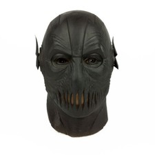 Black Zoom Super Villain Super Hero Overhead Latex Mask