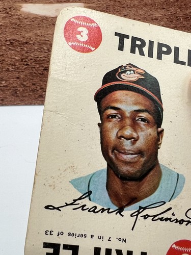 1968 Topps #7 Frank Robinson Game Baltimore Orioles - Bild 2 von 3
