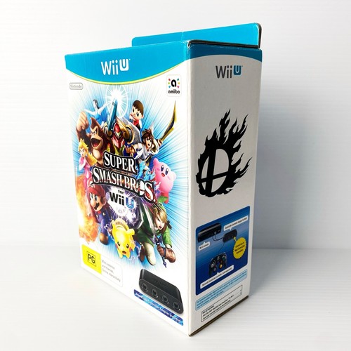 Super Smash Bros Wii U Big Box - NO GAME - Controller Adaptor - Nintendo Wii U - Picture 3 of 8