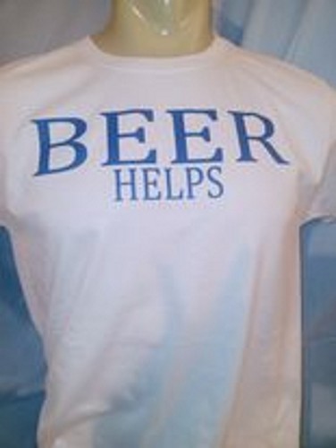 Maglietta Birra Aiuta Divertente Creata Personalizzata NUOVA S M L XL 2XL 3XL 4XL Trending - Foto 1 di 2