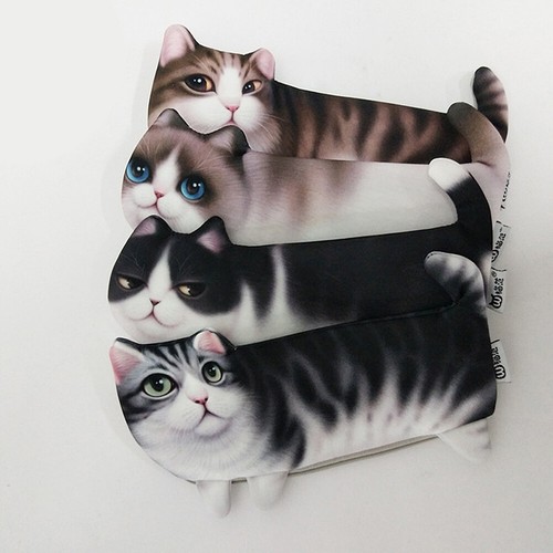 US 3D Cat Zipper Pen Case Makeup Pouch Tool Bag Stationary Pencil Box Organizer - Picture 33 of 36
