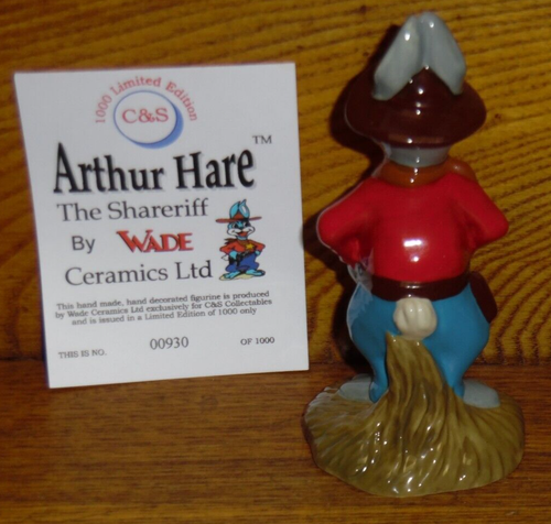 1998 C&S Collectibles Wade England Porcelain Figurine - Arthur Hare Shareriff - Picture 2 of 3