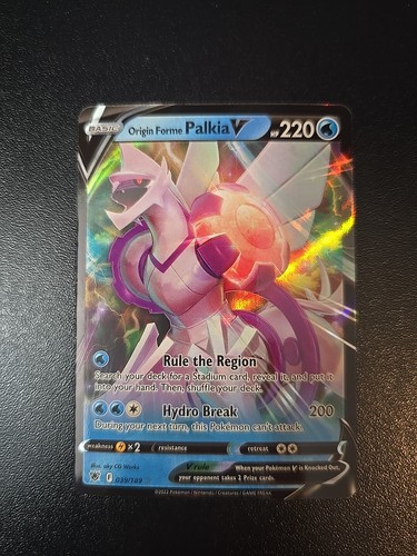 Pokemon Tcg Origin Forme Palkia V 039/189 Swsh10: Astral Radiance Holo NM