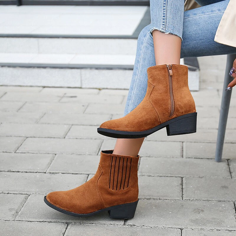 Cuban heel shop womens boots