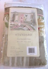 Domain Standard Sham Martinique Floral Plaid 20 x 26 New