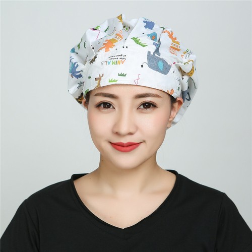 Women's Printing Bouffant Cap/Hat Adjustable One size Fit Most Cute Pattern Hats - Picture 139 of 290
