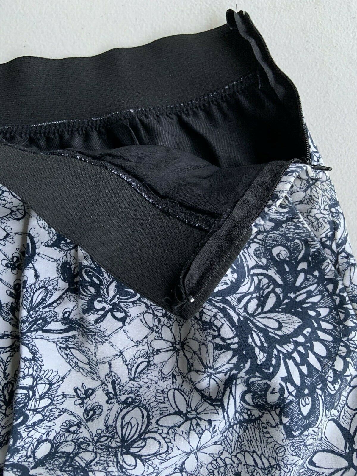 Zara Tulip Mini Skirt with pockets Black White Si… - image 5