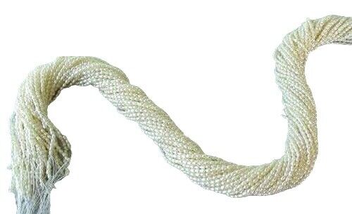 Creamy White Seed Pearl Strand | 2-2.5x1.5mm | 200 Pearls | - Picture 1 of 3